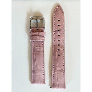 18MM Light Pink Alligator Michele Watch Strap